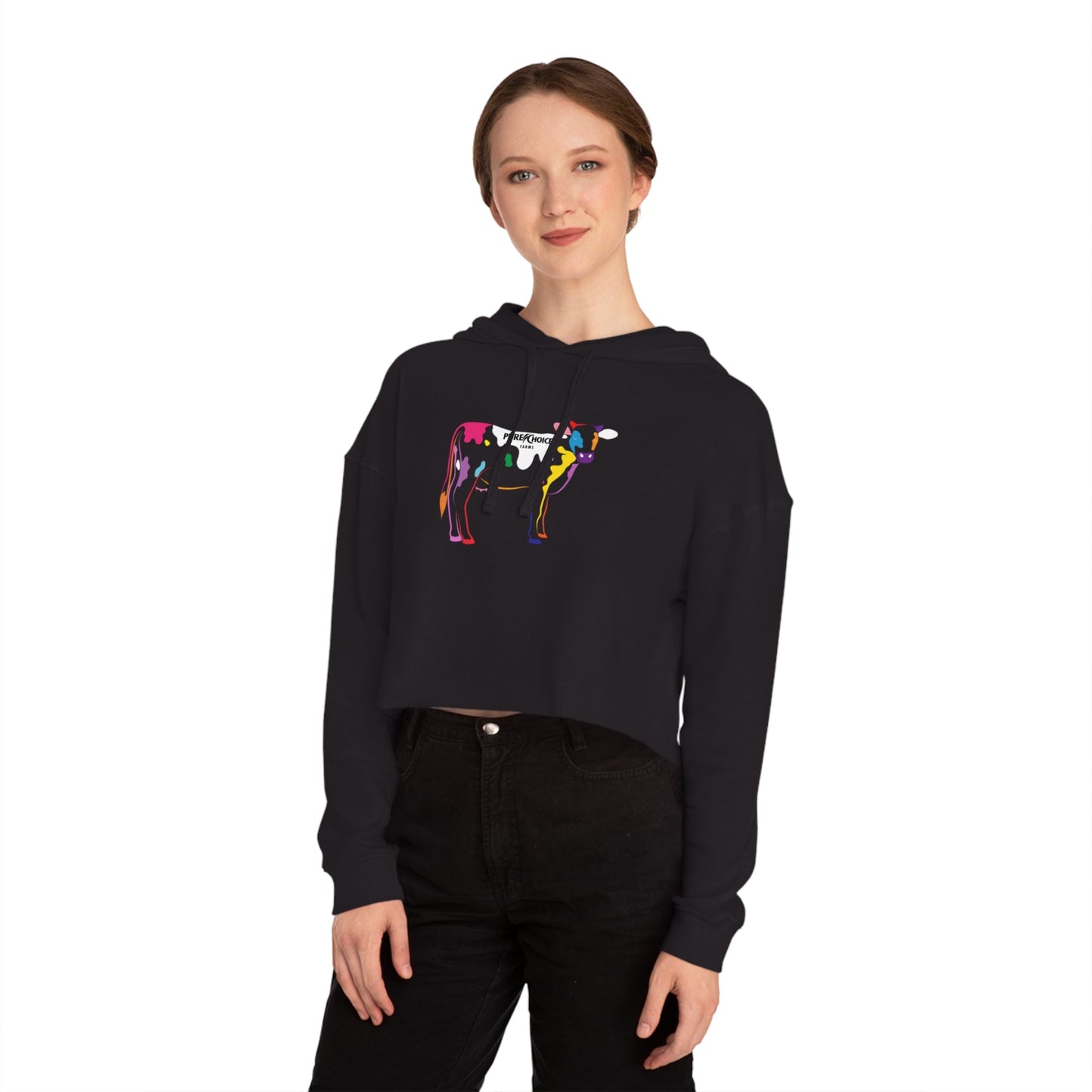 
                  
                    Womens Cropped Hooded Sweatshirt - Pure Choice Farms
                  
                