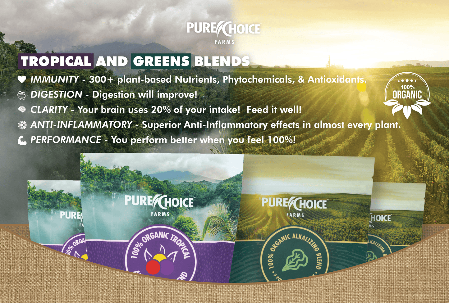 
                  
                    Organic Tropics & Raw Greens Micronutrient Powders - Pure Choice Farms
                  
                